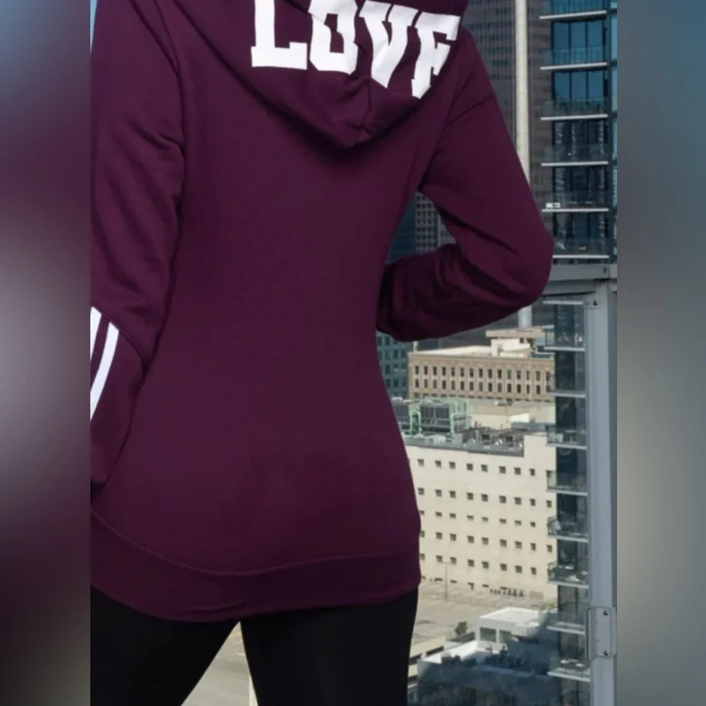 Boutique - Women's Purple Zip-Up Hoodie, multiple sizes - Picture 2 of 3